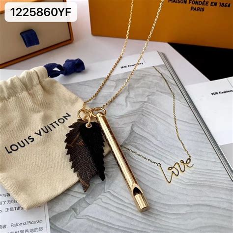 louis vuitton women necklace|Louis Vuitton whistle necklace.